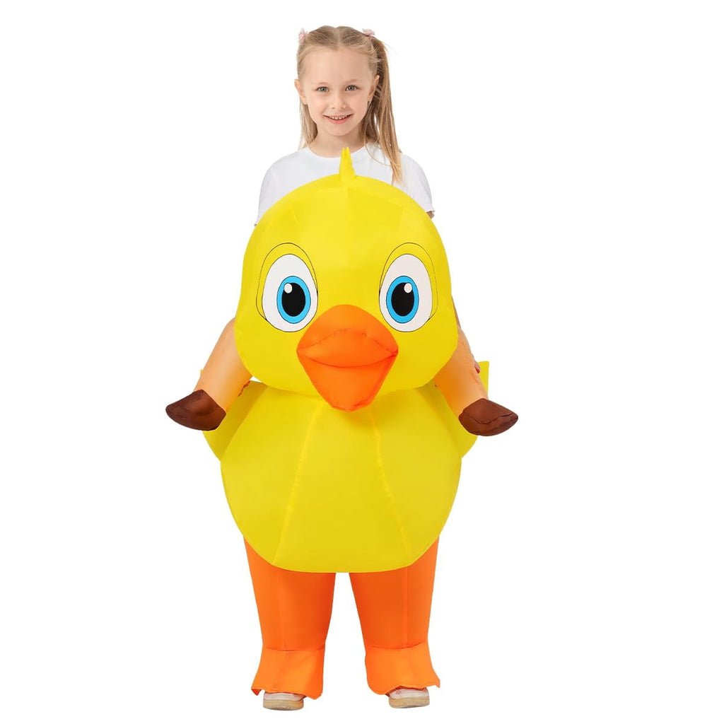 COMIN Kids Duck Inflatable Costume Cute Inflatable Duck Costume Funny Party Cosplay Halloween Costume for Unisex Boys Girls