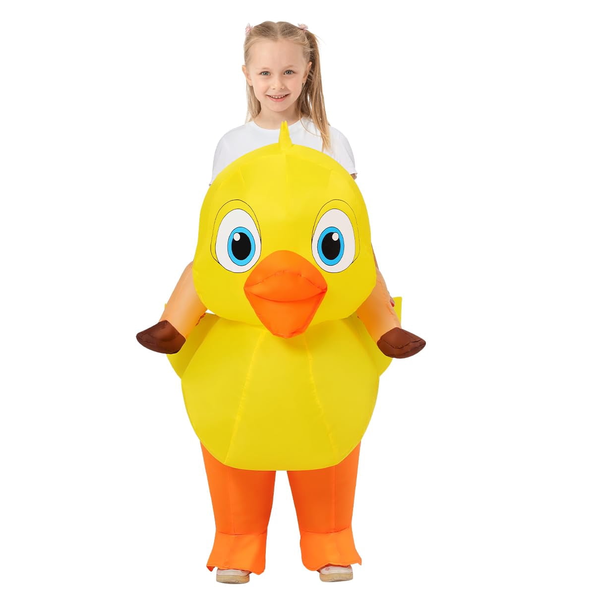 COMIN Kids Duck Inflatable Costume Cute Inflatable Duck Costume Funny Party Cosplay Halloween Costume for Unisex Boys Girls